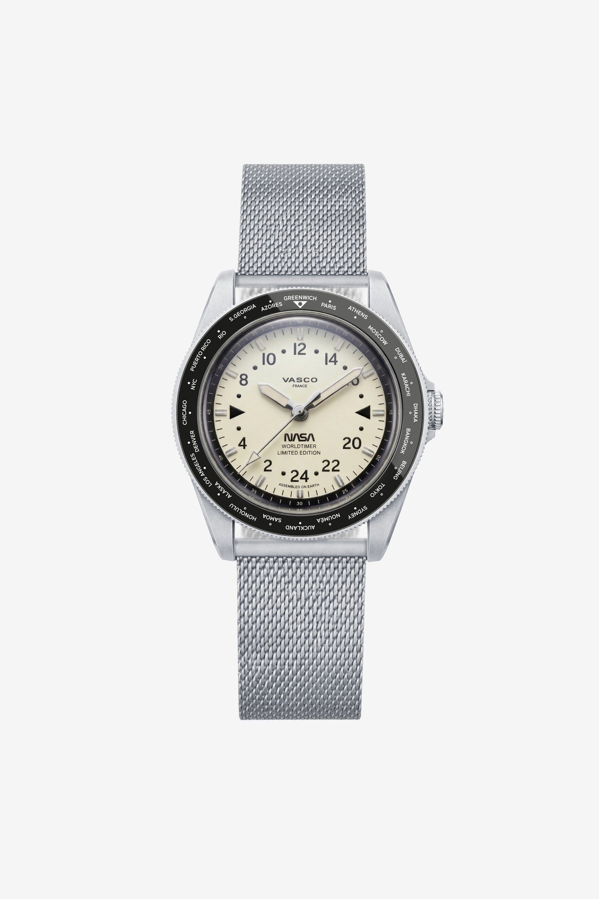 Vasco NASA Worldtimer Matte Gray Steel product view